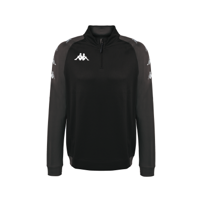 Sweat violet 1/4 zip kappa, entrainement