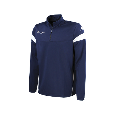 sweat novare vert noir, kappa, 1/4 zip